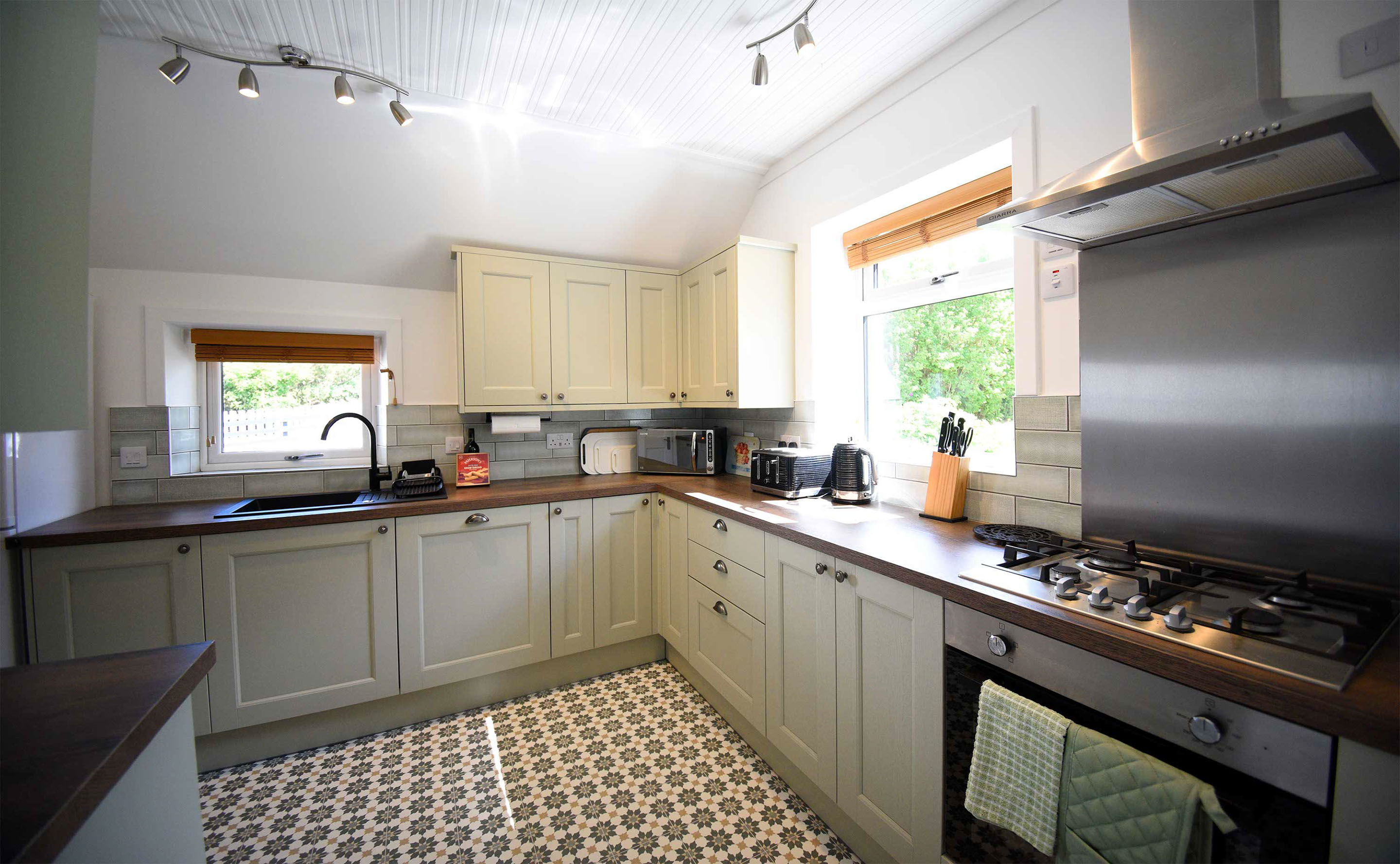 Our Self Catering Accommodation in the North of the Isle of Skye contains a modern kitchen