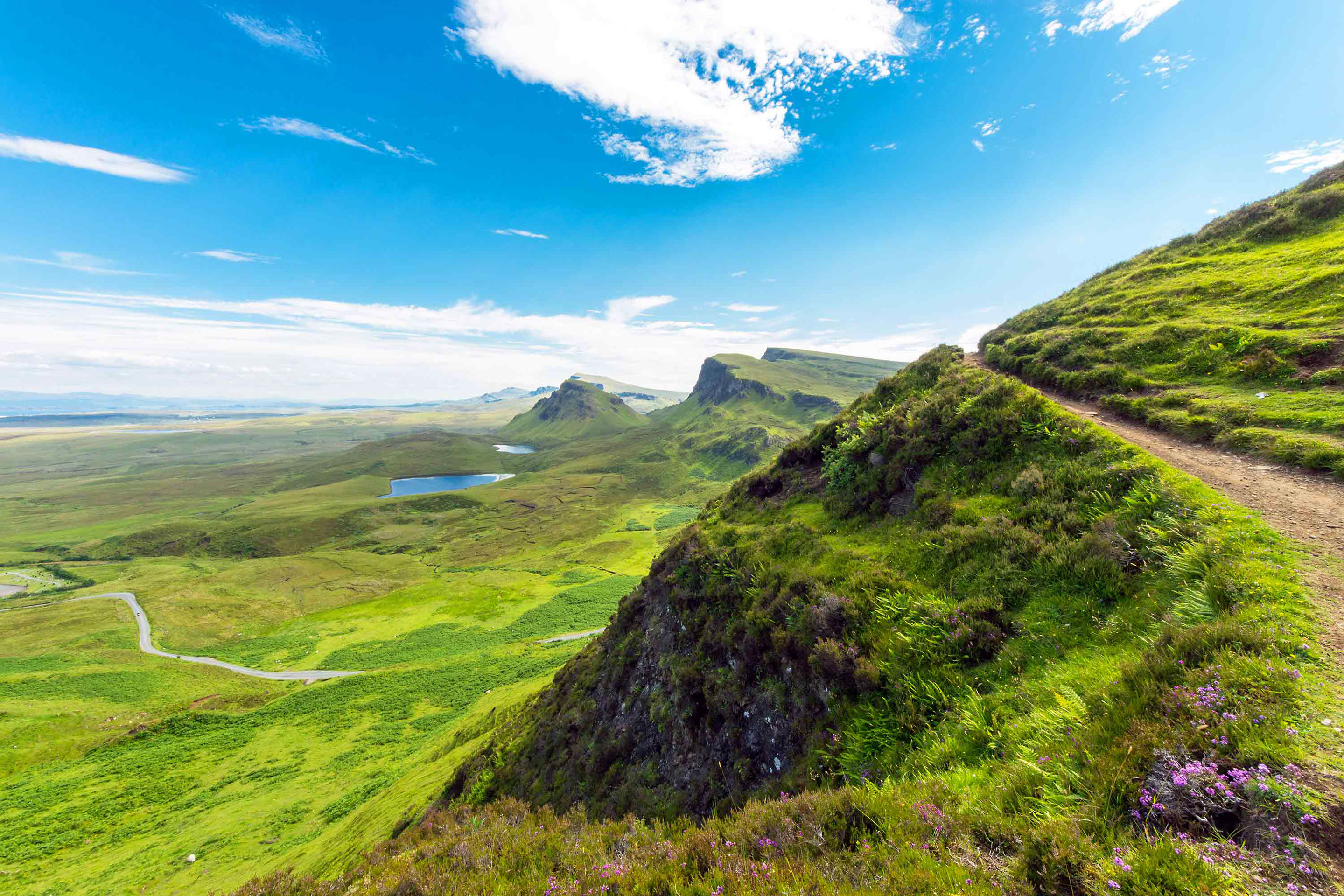 Enjoy stunning views of the Quiraing located a short drive from our accommodation in Kilmuir